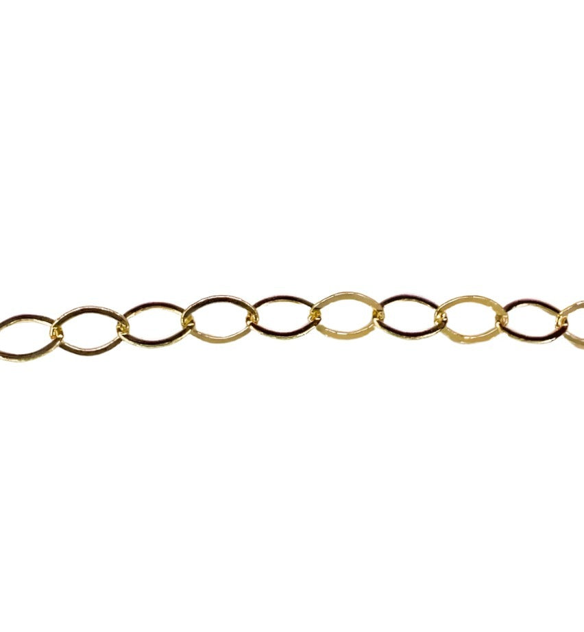 Oval Link Cable Chain Bracelet - Gold Filled