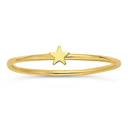 Star Stackable Ring - Gold Filled