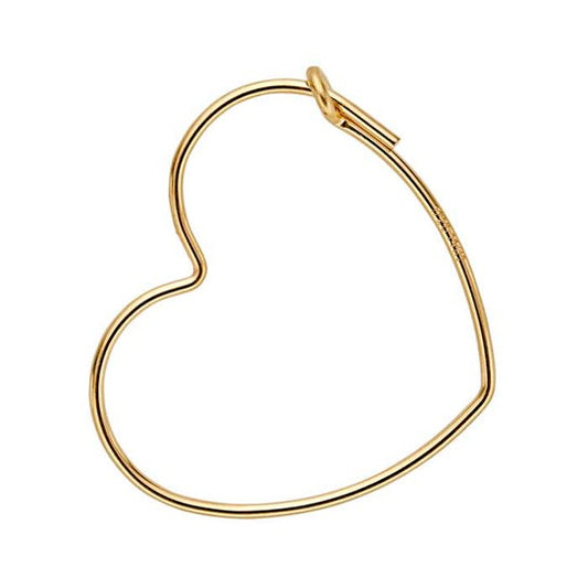 Heart Hoops - Gold-filled