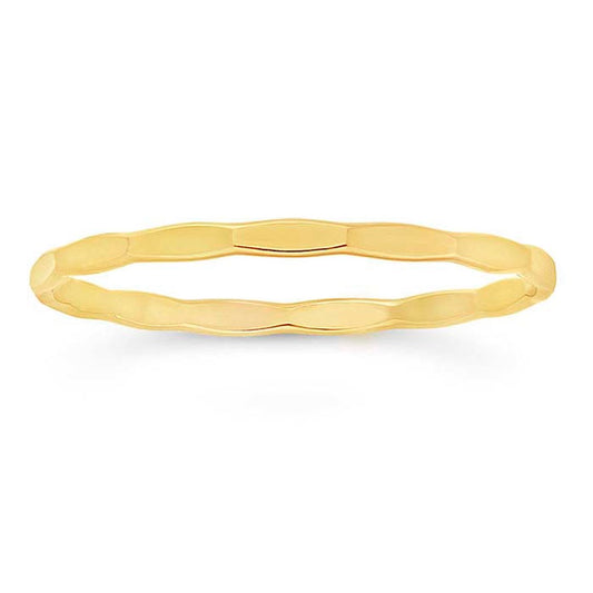 Faceted Stackable Ring - Gold Filled