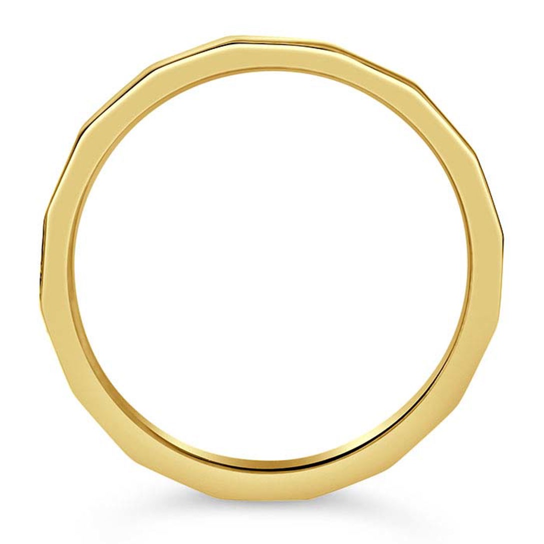 Faceted Stackable Ring - Gold Filled