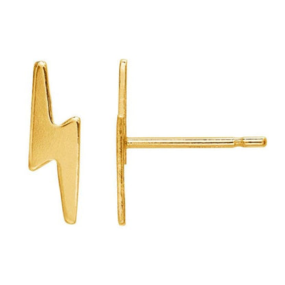 Lighting Bolt Earrings - Gold-Filled