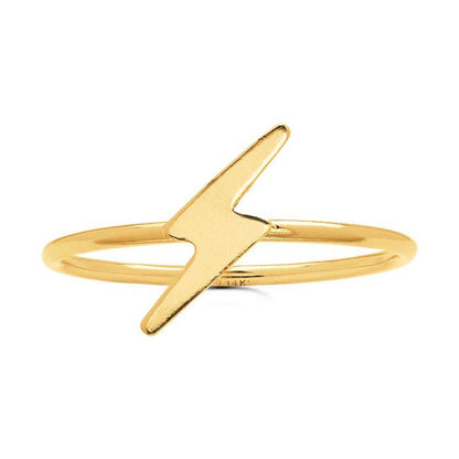 Lightning Bolt Ring - Gold Filled