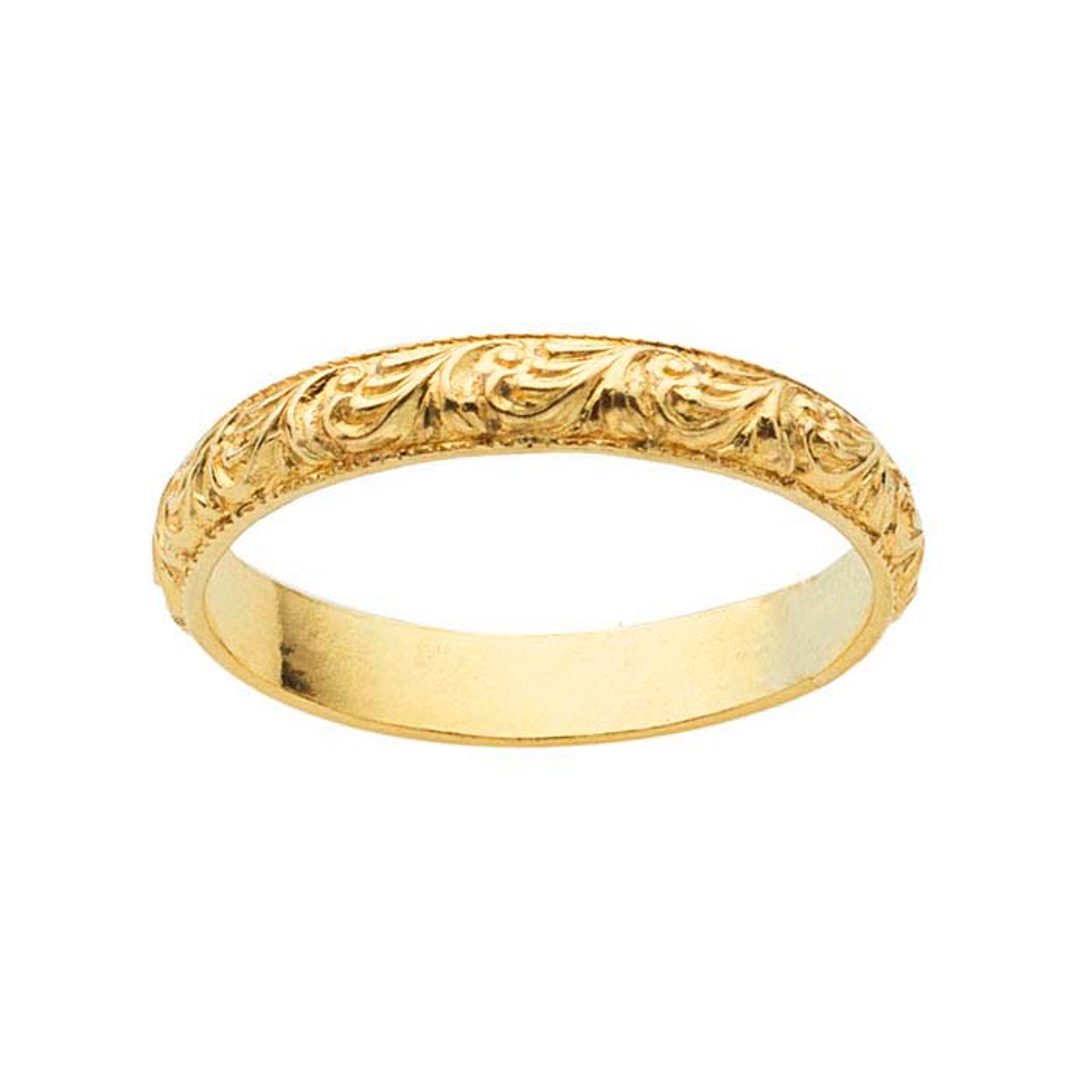 Patterned Ring - Gold Filled