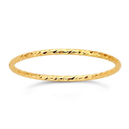 Sparkle Wire Stackable Ring - Gold Filled