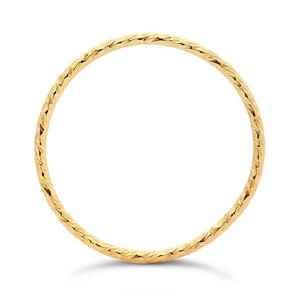 Sparkle Wire Stackable Ring - Gold Filled