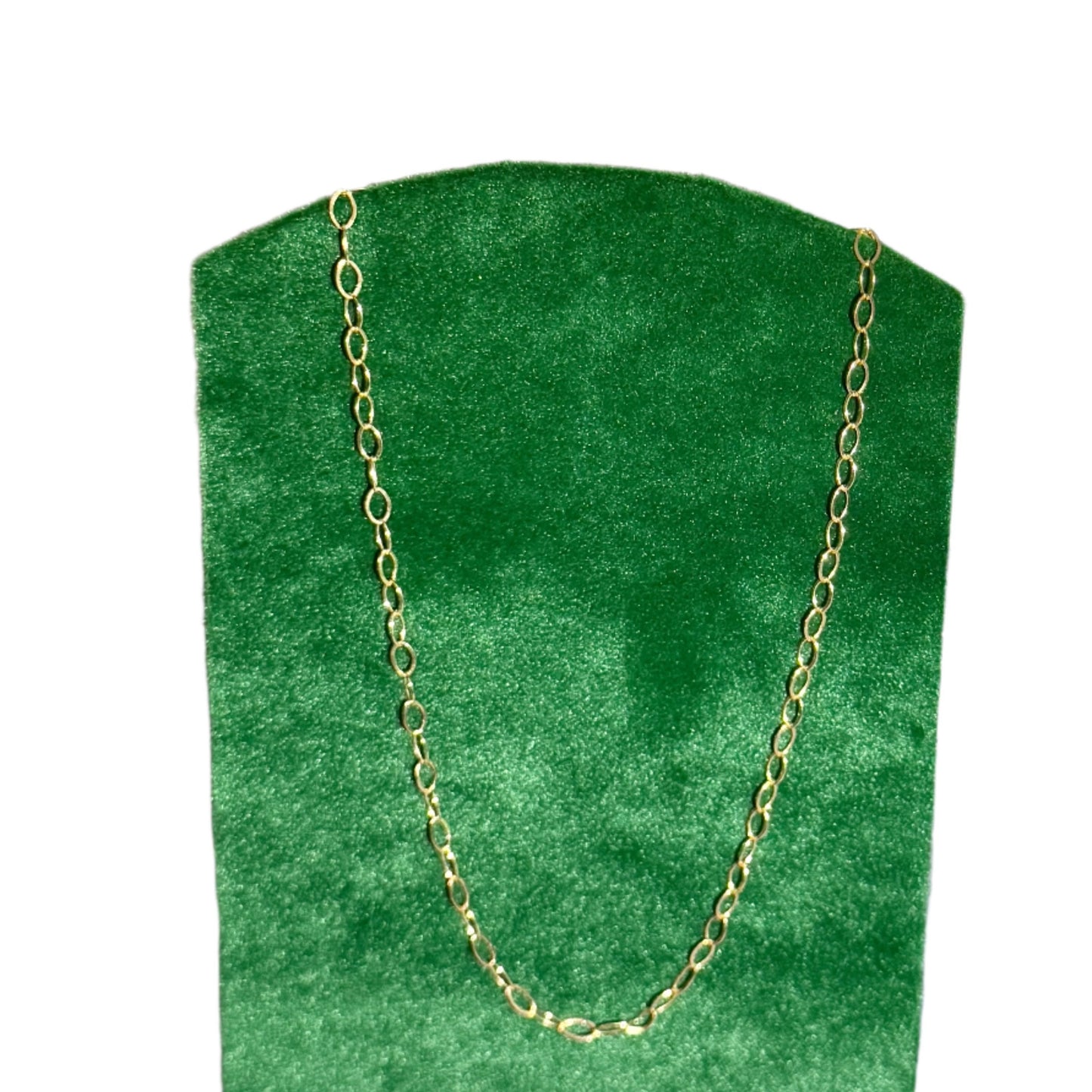 Oval Link Cable Chain Necklace - Gold Filled