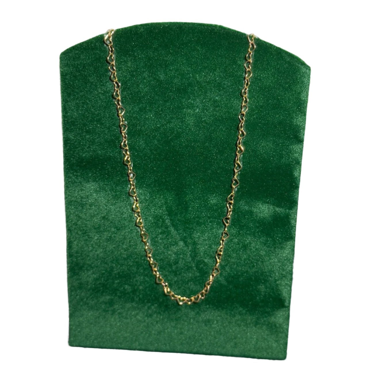 Hearts Chain Necklace - Gold Filled