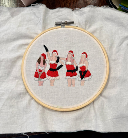 Jingle Bell Rock - Hand Embroidered