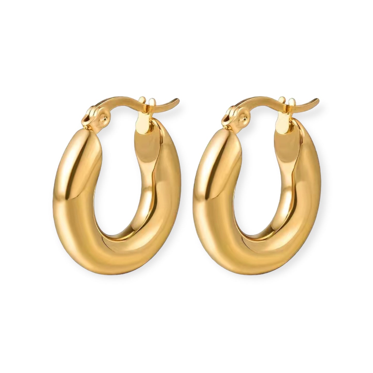 5mm Golden Hoops - Gold Plated