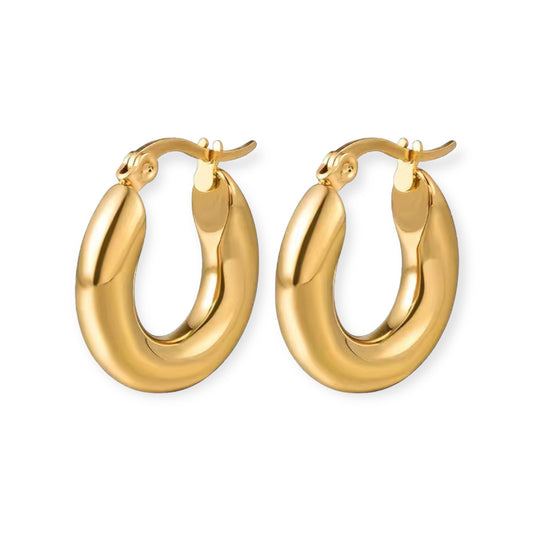 5mm Golden Hoops - Gold Plated