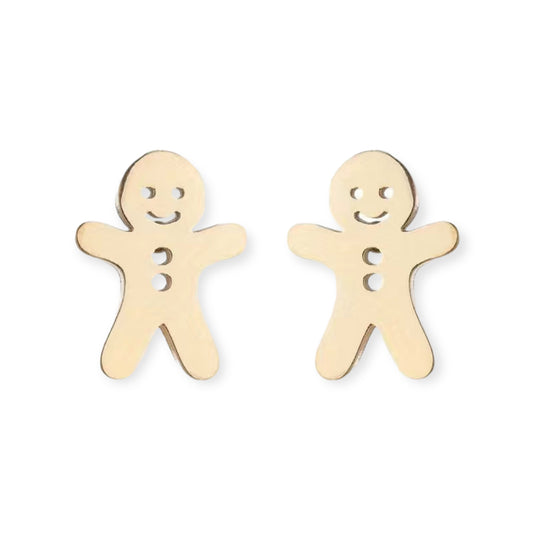 Gingerbread Man Earrings