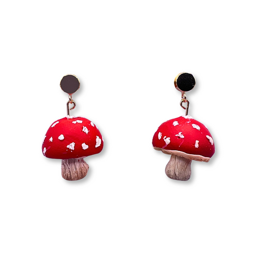 Mushroom 3D Earrings