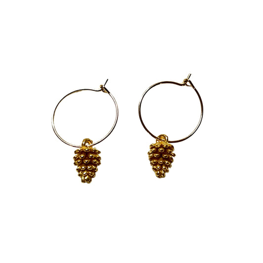 Mini Pinecone Earrings