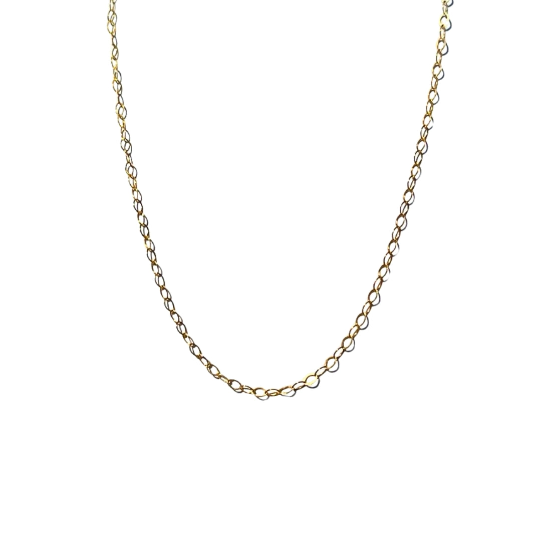 Oval Link Cable Chain Necklace - Gold Filled