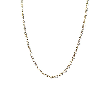 Oval Link Cable Chain Necklace - Gold Filled