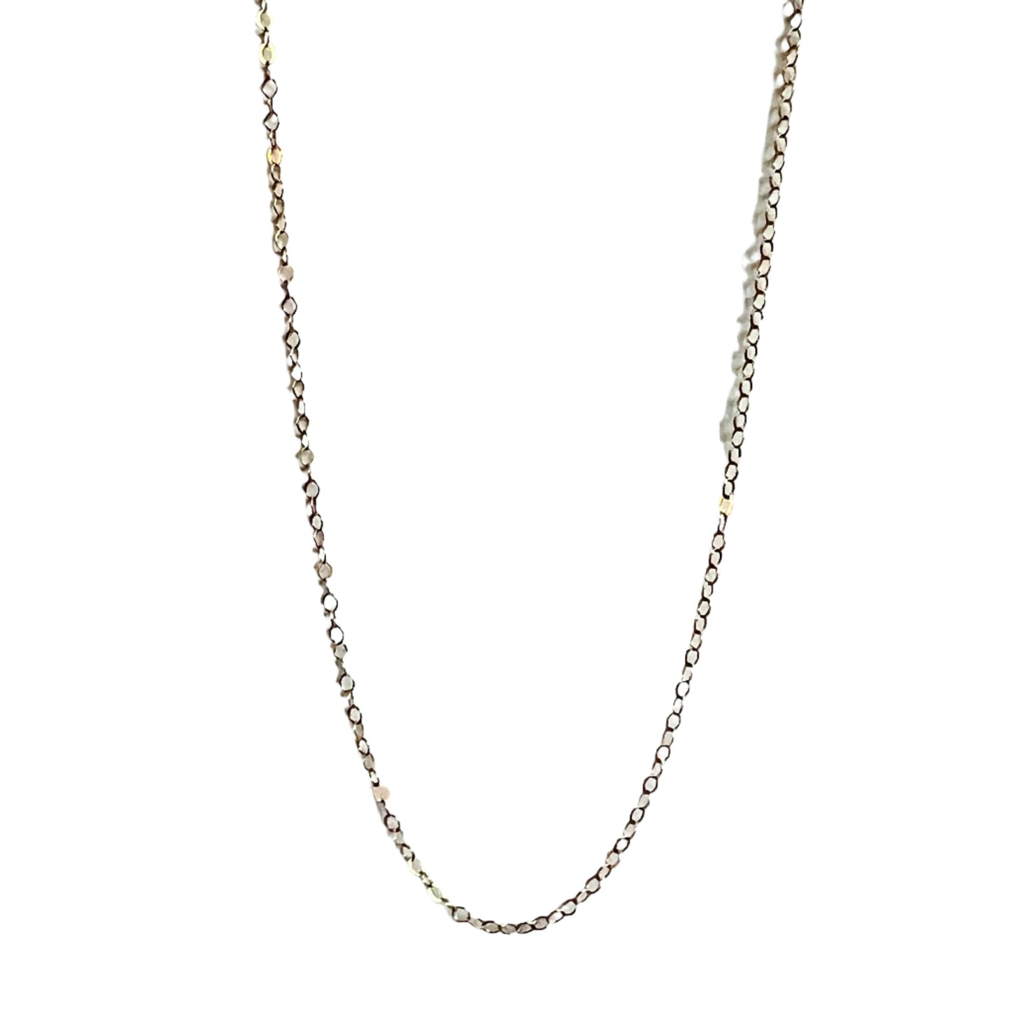 Oval Curb Chain Necklace - Gold Filled