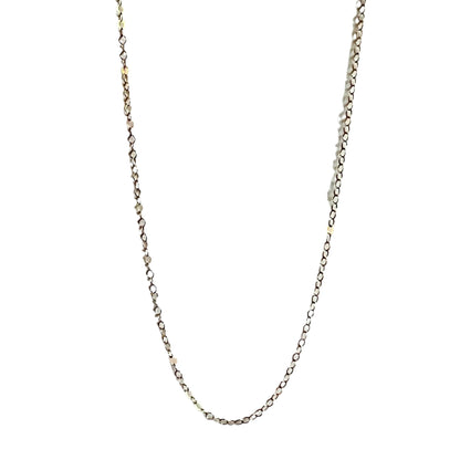 Oval Curb Chain Necklace - Gold Filled