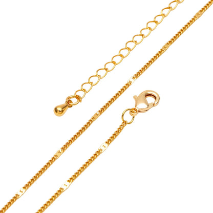 1.3mm Curb Chain Bracelet - Gold Plated