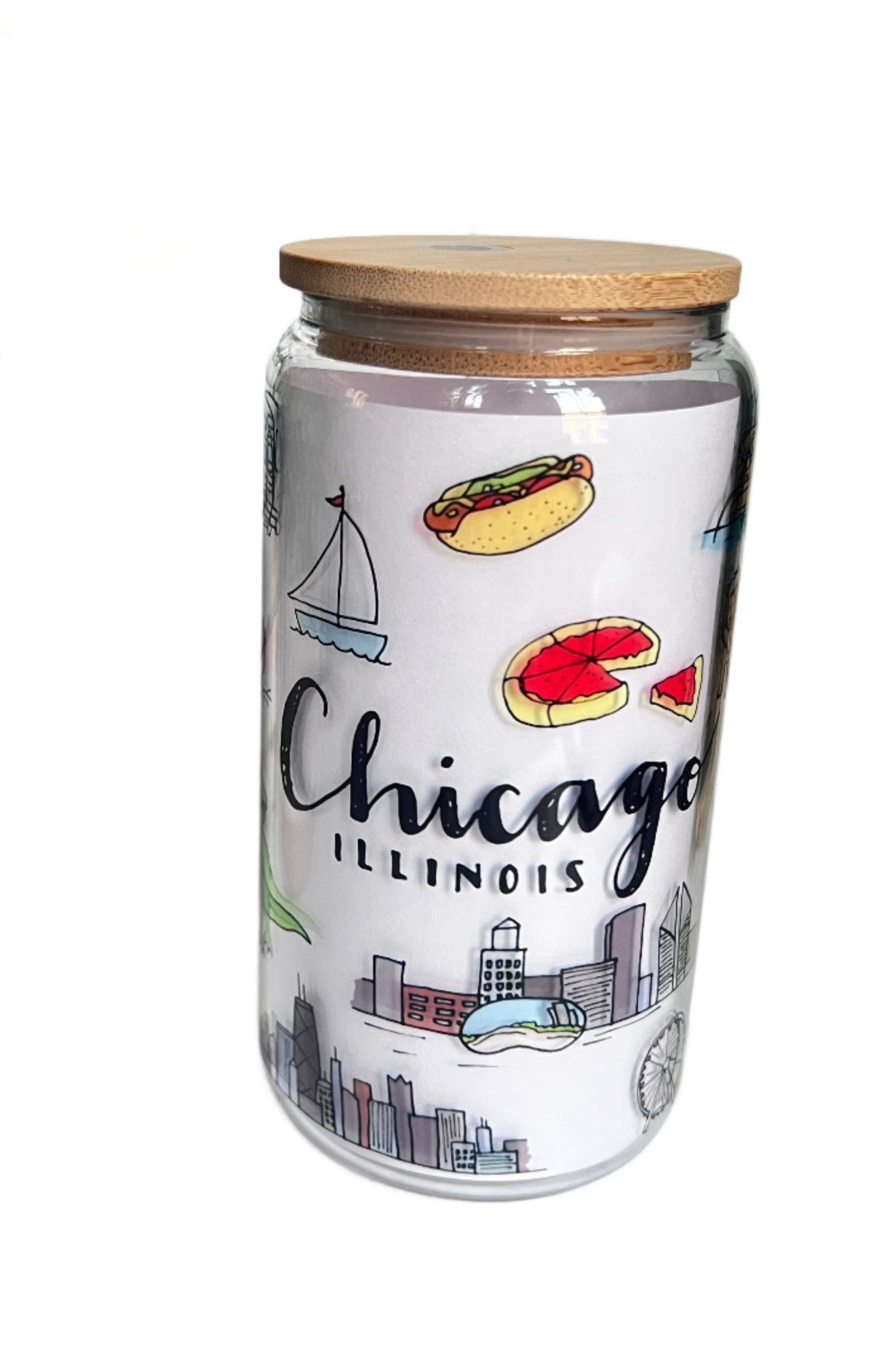 Chicago Clipart Glass Can - Meraki Design Studio